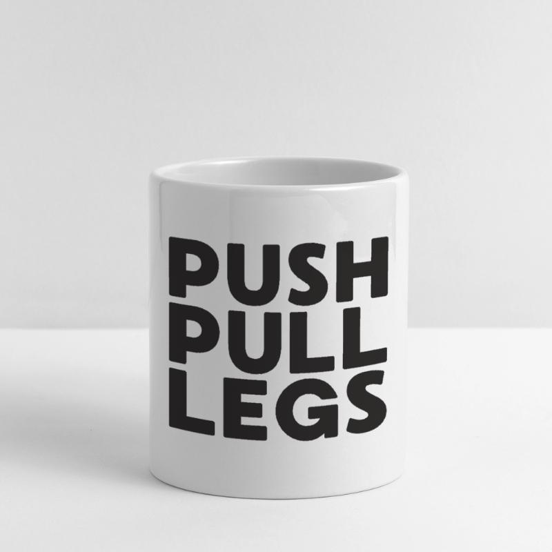 Push Pull Beine Repeat Trainingssplit Tasse mit Herzhenkel