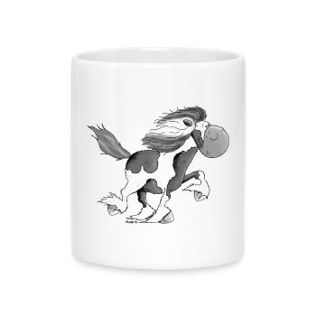 Lustiger Isländer - Islandpferd - Isi - Tasse mit Herzhenkel - Weiß - Vorne