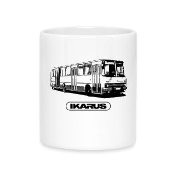 IKARUS 280 - Bus - Omnibus - Tasse mit Herzhenkel - Weiß - Vorne
