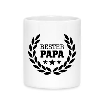 Bester Papa - Tasse mit Herzhenkel - Weiß - Vorne