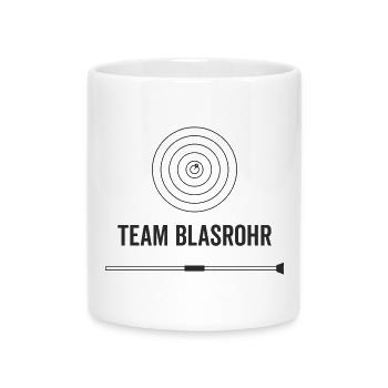 Team Blasrohr - Tasse mit Herzhenkel - Weiß - Vorne