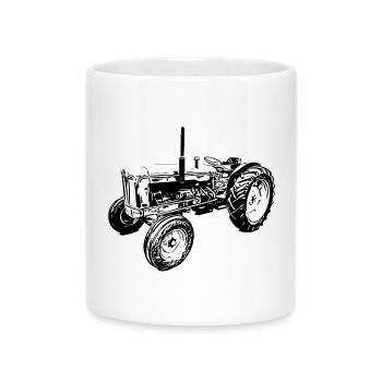 Super Major 6 Traktor - Tasse mit Herzhenkel - Weiß - Vorne