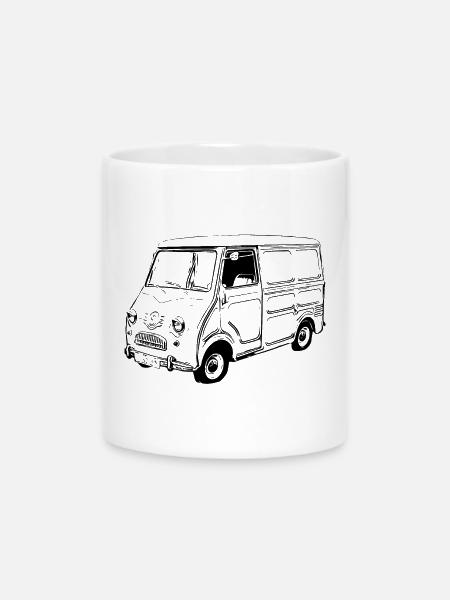 Goggomobil Bus - Tasse mit Herzhenkel - Weiß