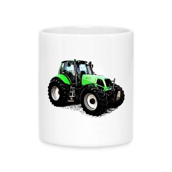 Drive the Deutz Tractor 230 MK3 - Mug with Heart-Shaped Handle - white - Front