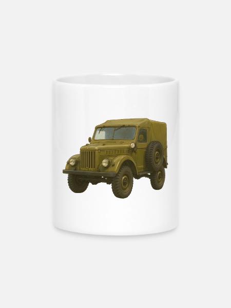 GAZ 69 - Tasse mit Herzhenkel - Weiß