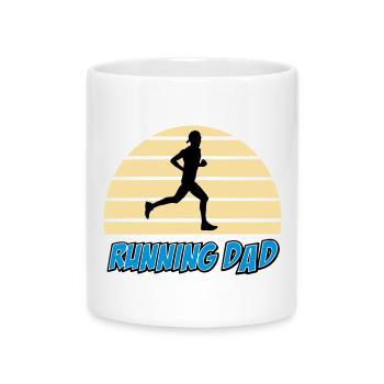 Laufender Vater - Tasse mit Herzhenkel - Weiß - Vorne