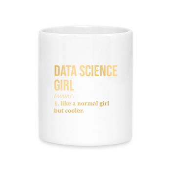 Science des données - Mug avec anse en forme de cœur - blanc - Devant