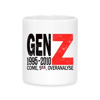 Gen Z Trendsetter Influencer Shirt - Mug with Heart-Shaped Handle - white - Front