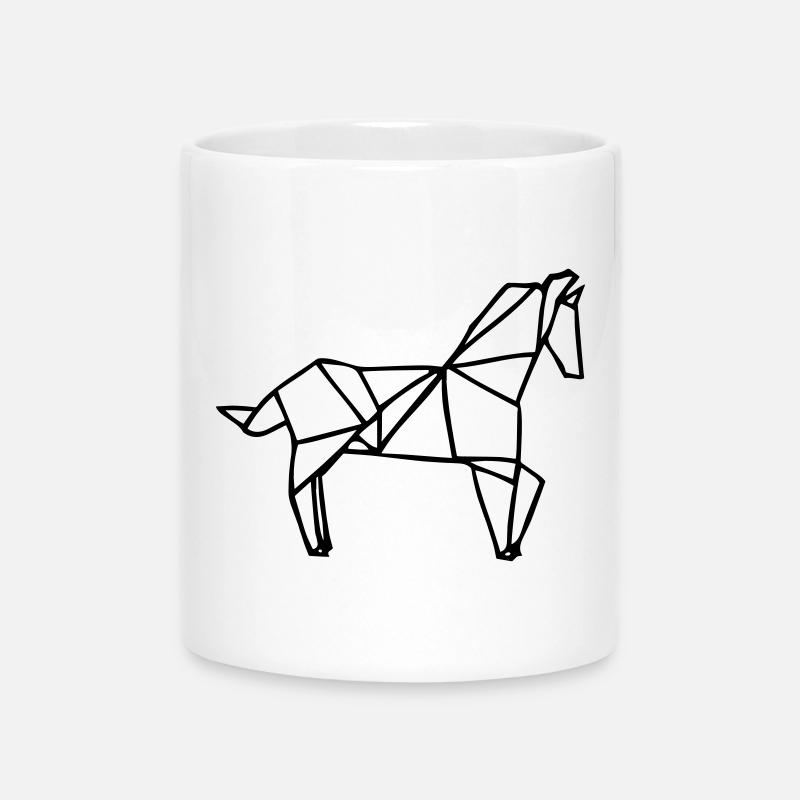 Abstract Color Pattern for Creative Clothing - Mug with Heart-Shaped Handle - white