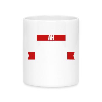 Ah Weekend Days Mashup Tee - Mug with Heart-Shaped Handle - white - Front