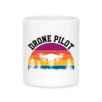 Drone Pilot - Mug with Heart-Shaped Handle - white - Front