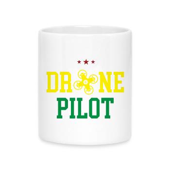 Pilote de drone - Mug avec anse en forme de cœur - blanc - Devant