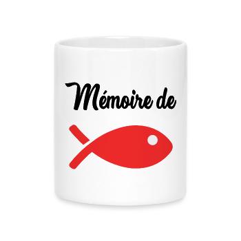 GOLDFISH MEMORY - Mug with Heart-Shaped Handle - white - Front