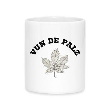 Vun de palz - Tasse mit Herzhenkel - Weiß - Vorne