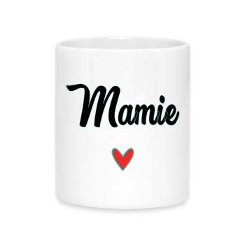 GRANNY. MOM. GRANDMA. MOTHER'S DAY - Mug with Heart-Shaped Handle - white - Front