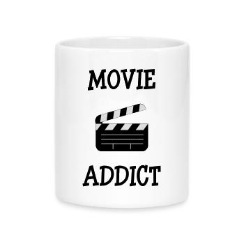 Movie Addict - Tasse mit Herzhenkel - Weiß - Vorne