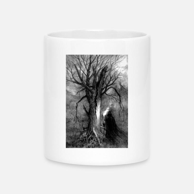 TREE - Mug with Heart-Shaped Handle - white