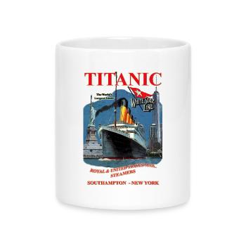 TITANIC Kreation Louis RUNEMBERG © Adagp - Tasse mit Herzhenkel - Weiß - Vorne