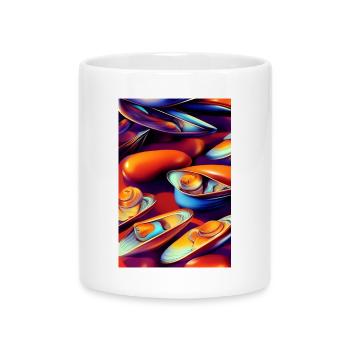 Mussels - Mug with Heart-Shaped Handle - white - Front