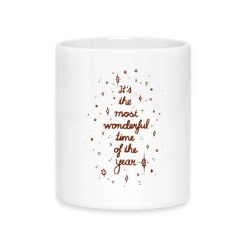 Holiday Season - Tasse mit Herzhenkel - Weiß - Vorne
