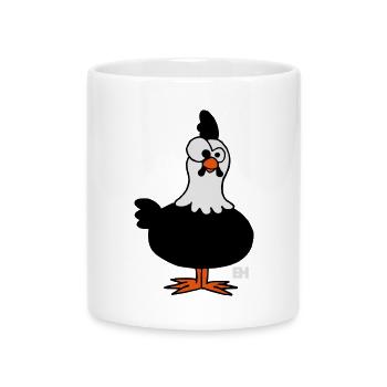 Poulet - Mug avec anse en forme de cœur - blanc - Devant