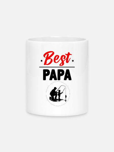Bester Papa - Tasse mit Herzhenkel - Weiß