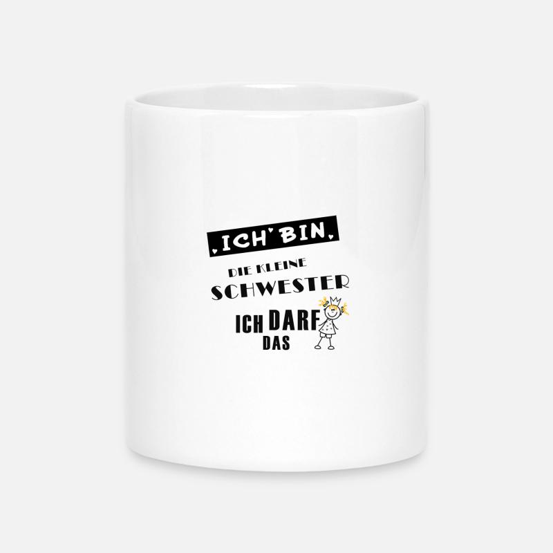 little sister - Mug with Heart-Shaped Handle - white