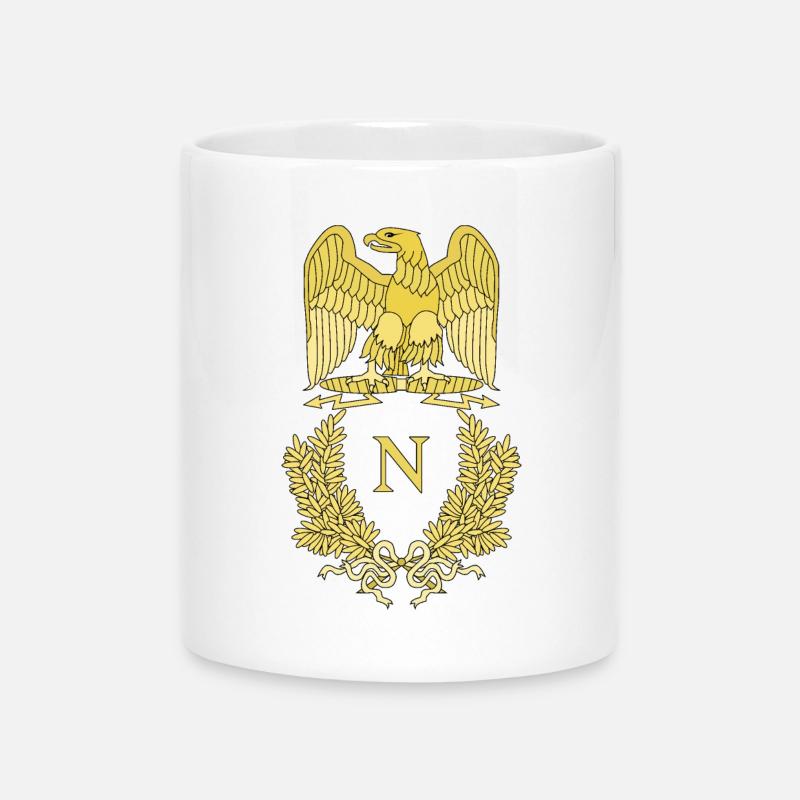 Napoleon Bonaparte Eagle - Mug with Heart-Shaped Handle - white