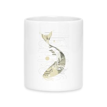 Graphique Poisson - Mug avec anse en forme de cœur - blanc - Devant