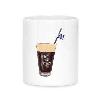 MAIS D’ABORD FREDDO - Mug avec anse en forme de cœur - blanc - Devant