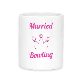 Bowler Woman - Mug with Heart-Shaped Handle - white - Front