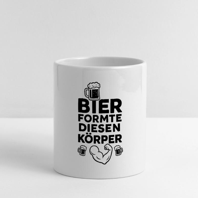 Bier formte diesen Körper Tasse mit Herzhenkel