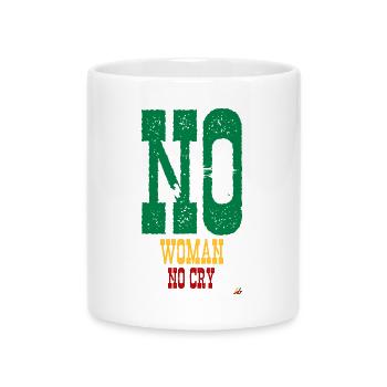 KEINE FRAU KEIN SCHREI - Tasse mit Herzhenkel - Weiß - Vorne