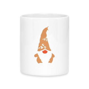 Secret Santa Christmas Xmas Cute Comic Red Nose Icon - Mug with Heart-Shaped Handle - white - Front