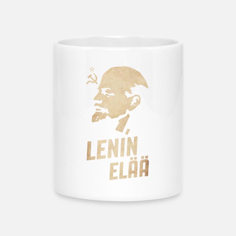 Lénine vit - Mug avec anse en forme de cœur - blanc