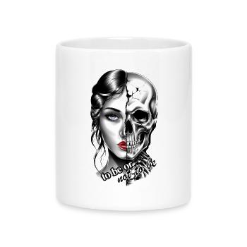 Existence Duality (be or not to be) - Mug with Heart-Shaped Handle - white - Front