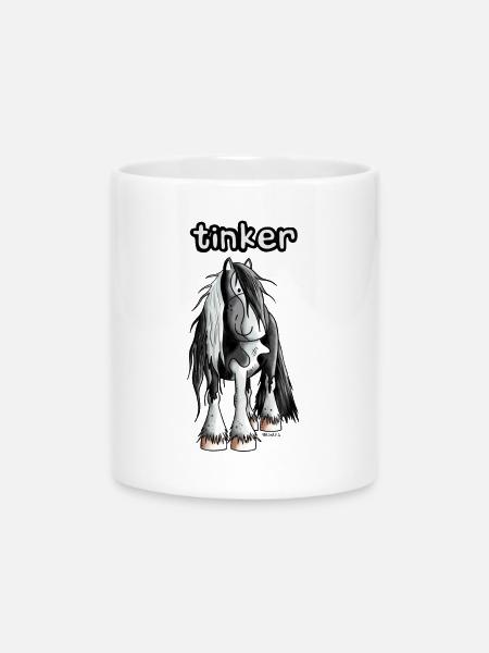 Witziger Irish Tinker - Tasse mit Herzhenkel - Weiß