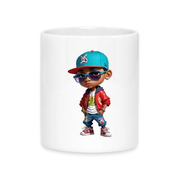 Urban Kid Cool Graphics - Mug with Heart-Shaped Handle - white - Front