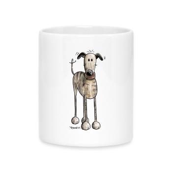 Galgo Espanol - Chien - Chiens - Cadeau - Mug avec anse en forme de cœur - blanc - Devant