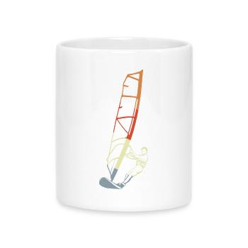 Drôle de véliplanchiste garçon - Mug avec anse en forme de cœur - blanc - Devant