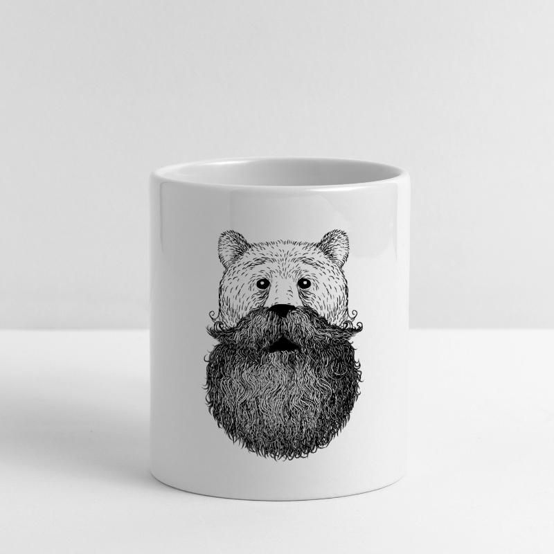 Bär oder Bart Tasse mit Herzhenkel