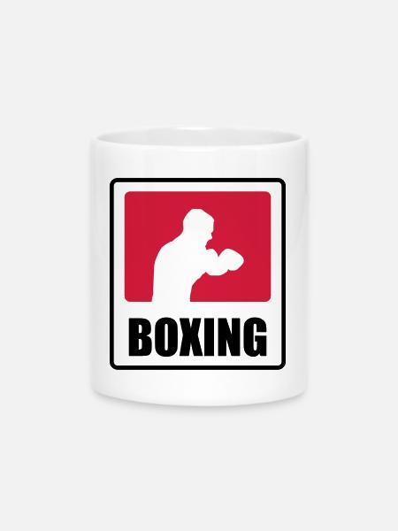 Boxer - Boxen 🥊 - Tasse mit Herzhenkel - Weiß