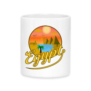 Egypt Pyramides Le Caire Vacances l’Egypte Idée cadeau - Mug avec anse en forme de cœur - blanc - Devant