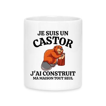 bricolage, bricoleur humour, bricoler - Mug avec anse en forme de cœur - blanc - Devant