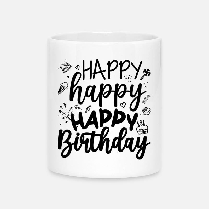 design indisponible - Mug avec anse en forme de cœur - blanc