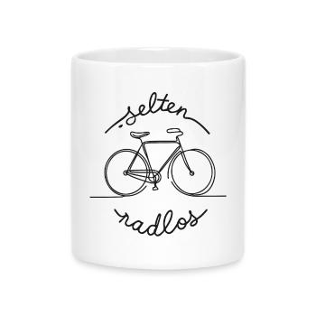 selten radlos radsport radfahren rad outdoor - Tasse mit Herzhenkel - Weiß - Vorne