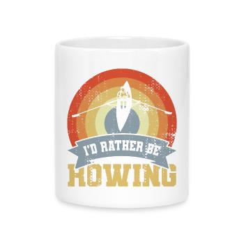 I'd Rather Be Rowing - Mug with Heart-Shaped Handle - white - Front
