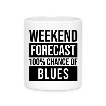 blues - Mug avec anse en forme de cœur - blanc - Devant