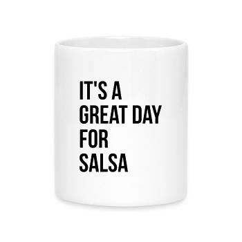 Salsa - Tasse mit Herzhenkel - Weiß - Vorne