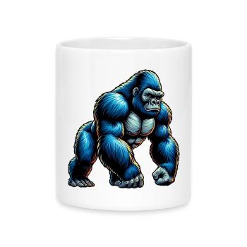 Gorilla - Mug with Heart-Shaped Handle - white - Front